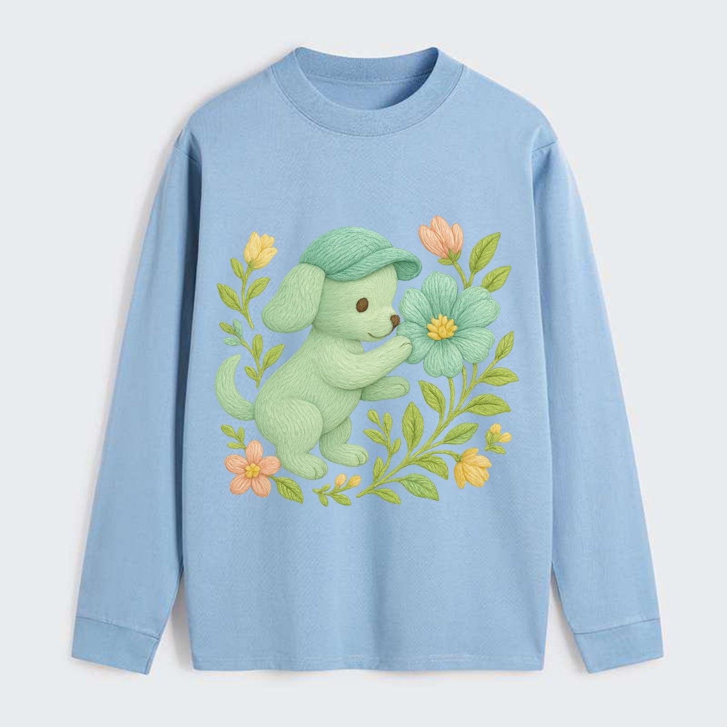Mint Puppy - Classic Long Sleeve Shirt - Light Blue