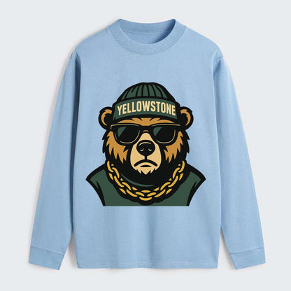 Yellowstone Bear - Classic Long Sleeve Shirt - Light Blue