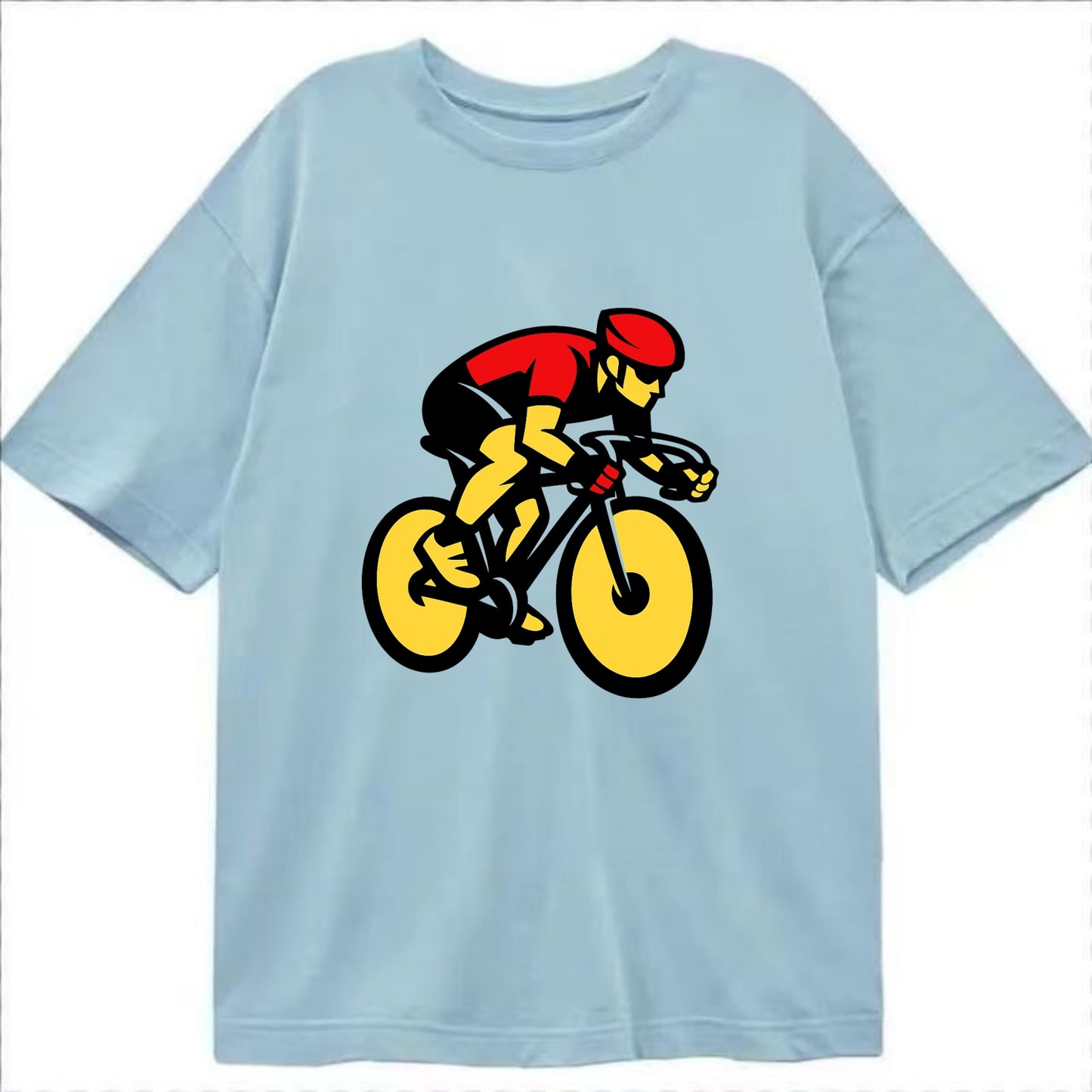 Speed Demon Cyclist - Classic T-shirt - Light Blue