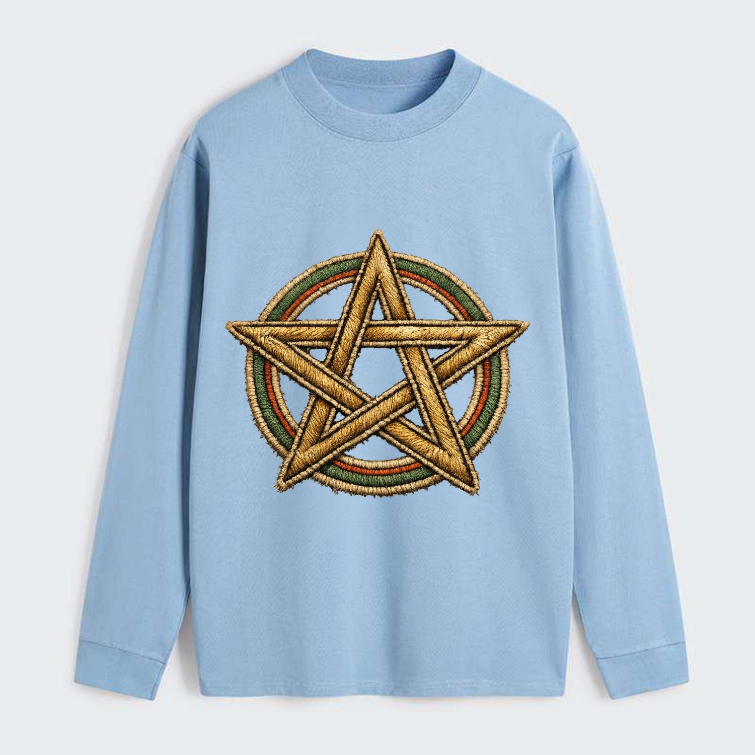 Pentacle Knot - Classic Long Sleeve Shirt - Light Blue