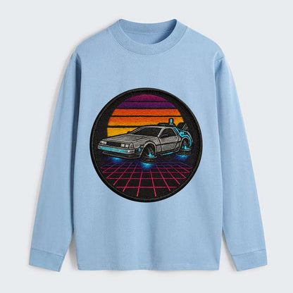 Retro Future - Classic Long Sleeve Shirt - Light Blue
