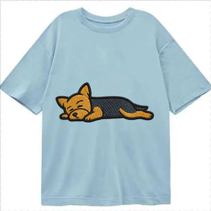 Yorkshire Terrier - Blue and tan fully r Classic T-shirt - Light Blue