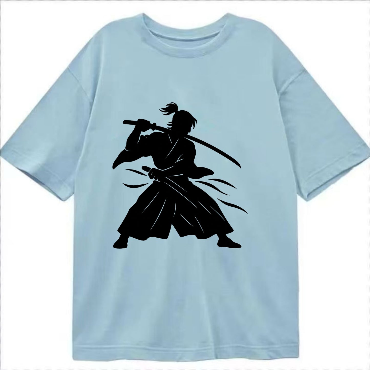 Japanese samurai sword draw - Classic T-shirt - Light Blue