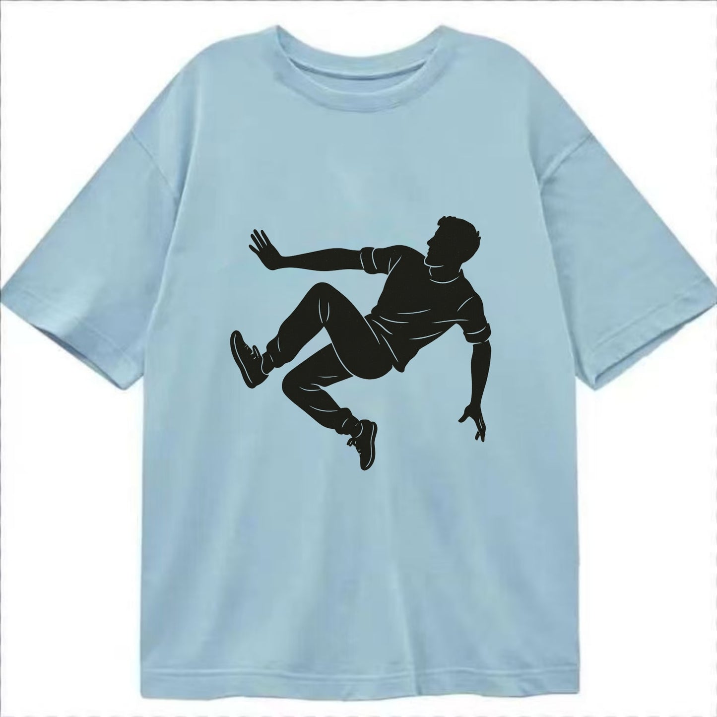 Parkour athlete wall run - Classic T-shirt - Light Blue