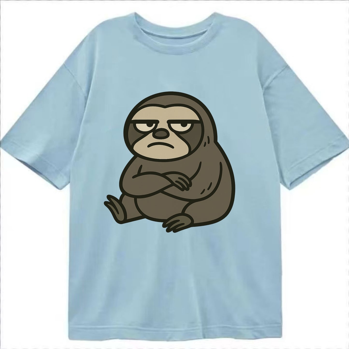 The Sloth Judging Silently - Classic T-shirt - Light Blue
