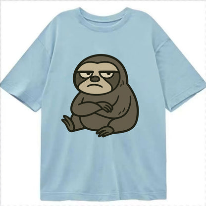 The Sloth Judging Silently - Classic T-shirt - Light Blue