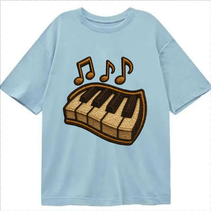 Piano Keys  - Classic T-shirt - Light Blue