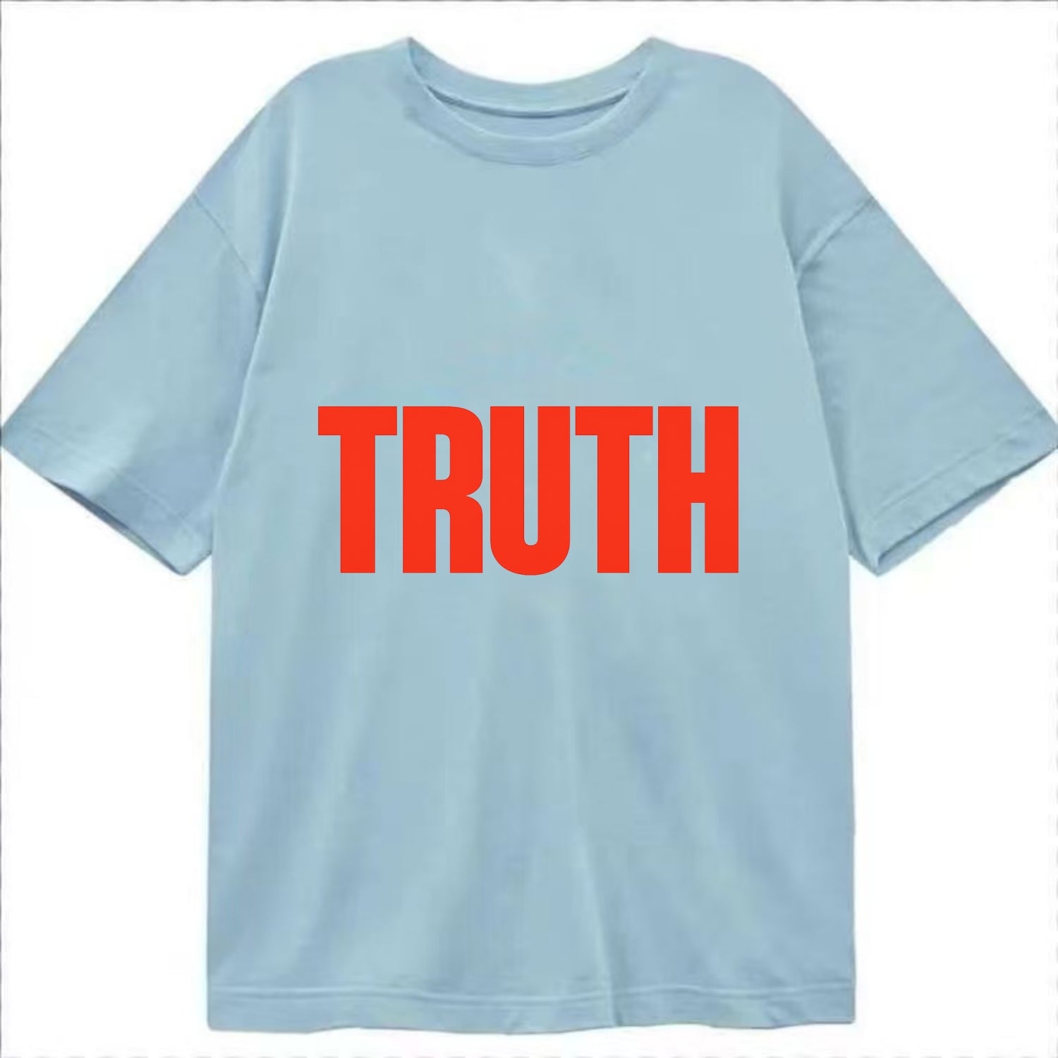 Bold typography design - "TRUTH" - honesty, reality - Classic T-shirt - Light Blue