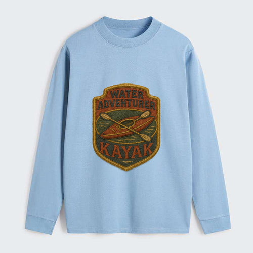Kayak with paddle - water adventurer - Classic Long Sleeve Shirt
