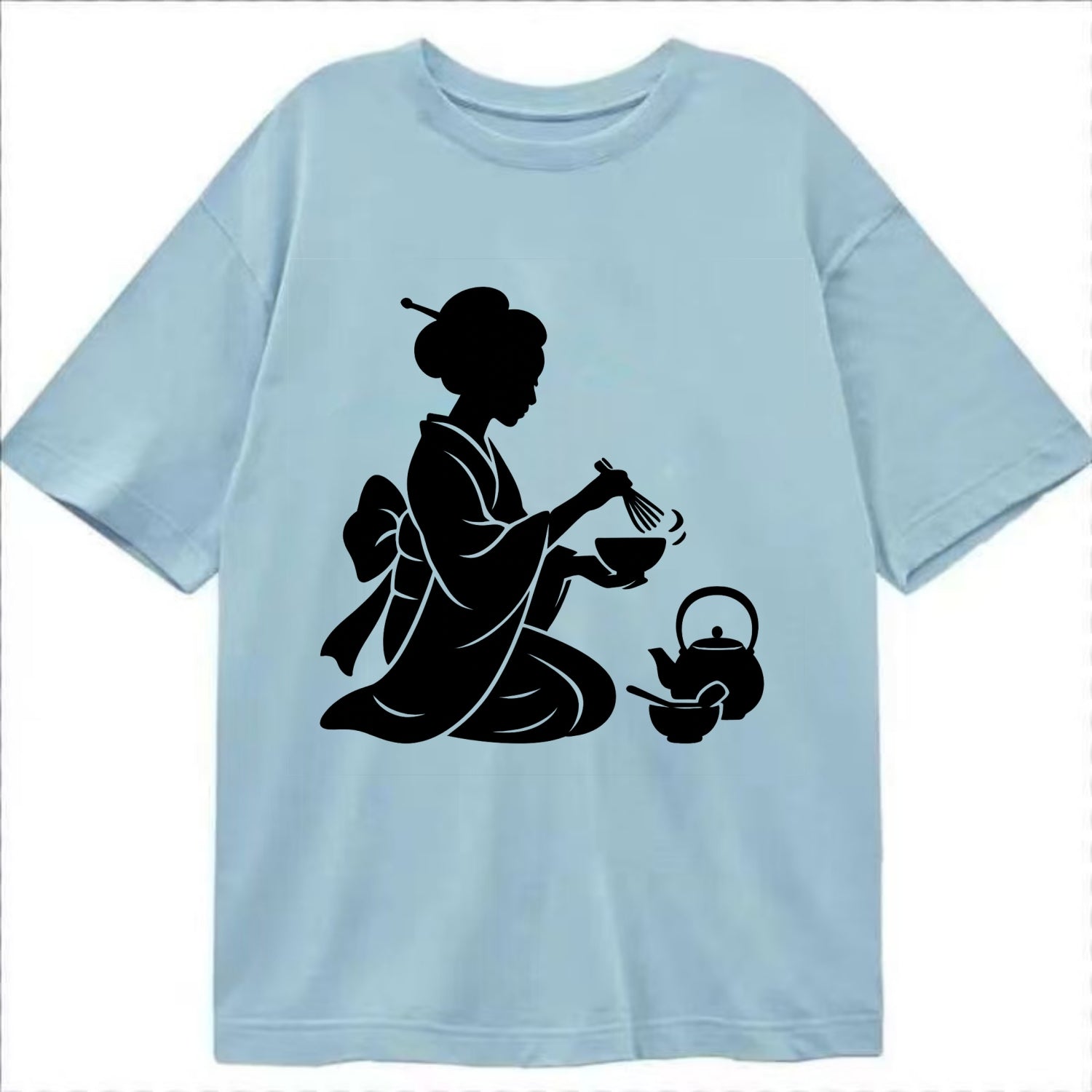 Geisha traditional tea ceremony - Classic T-shirt - Light Blue