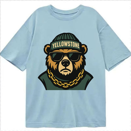 Yellowstone Bear - Classic T-shirt - Light Blue