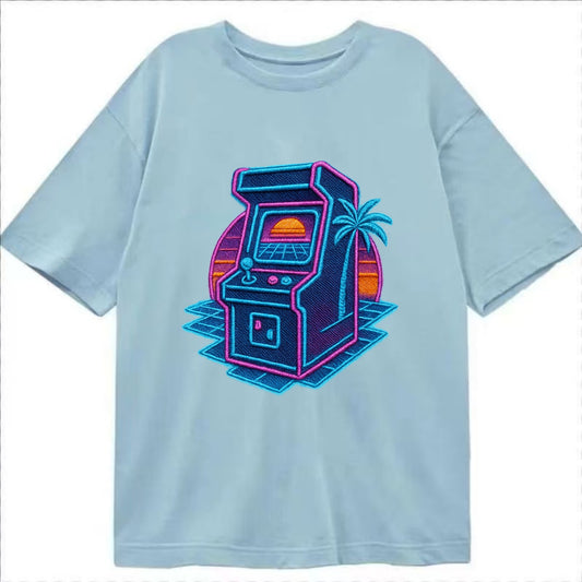 Arcade Machine - Classic T-shirt - Light Blue