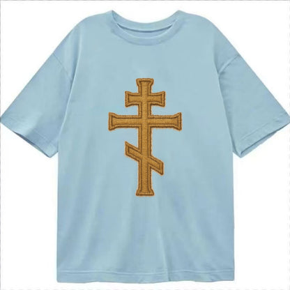 Orthodox Cross  - Classic T-shirt - Light Blue