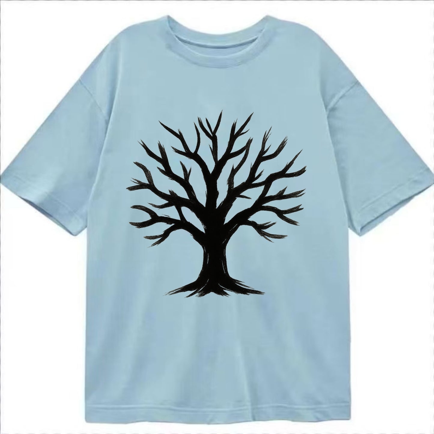 Tree with many branches - community strength ink art - Classic T-shirt - Light Blue