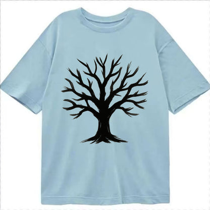 Tree with many branches - community strength ink art - Classic T-shirt - Light Blue