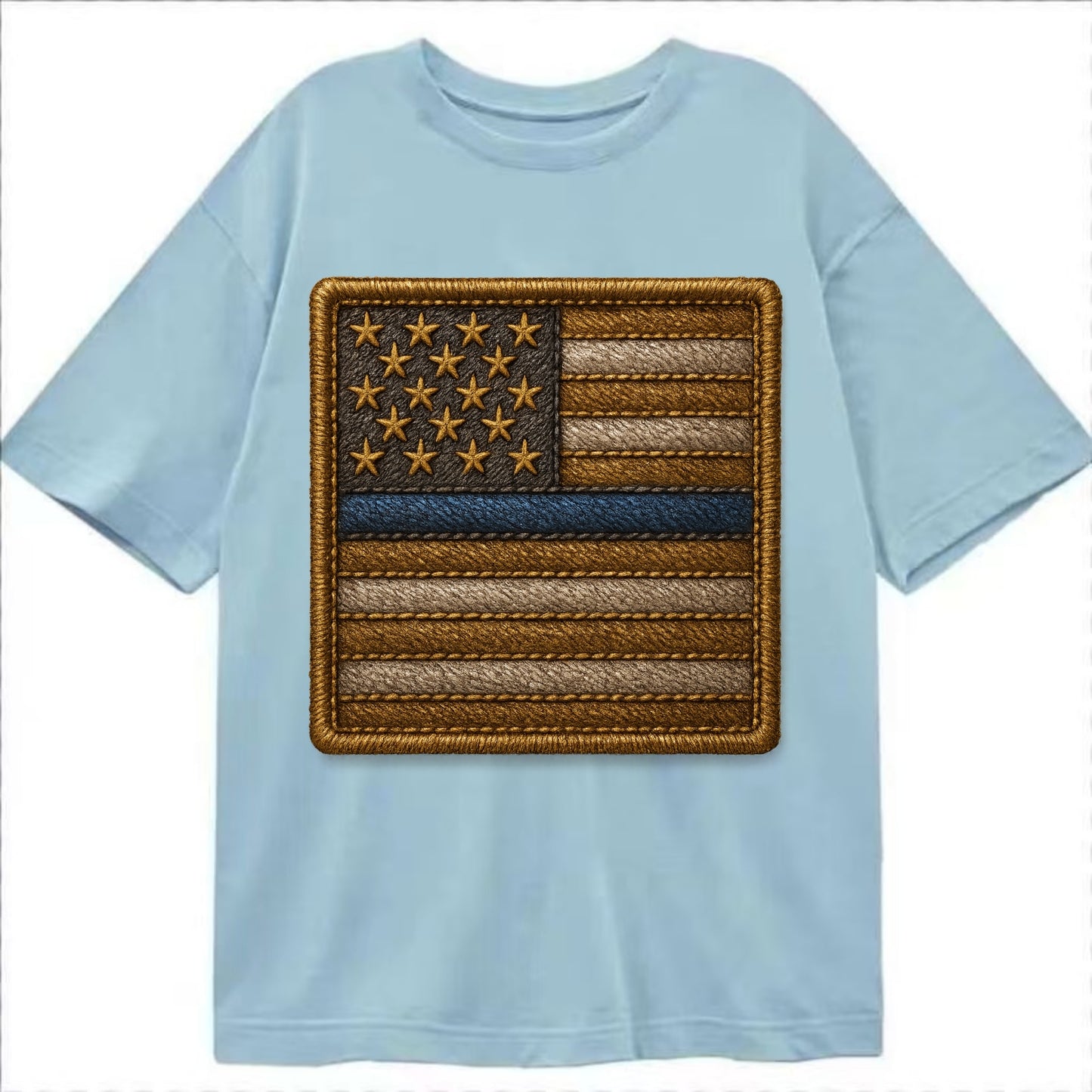 Thin Blue Line  - Classic T-shirt - Light Blue