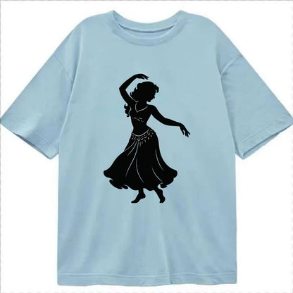 Belly dancer graceful gesture - Classic T-shirt - Light Blue