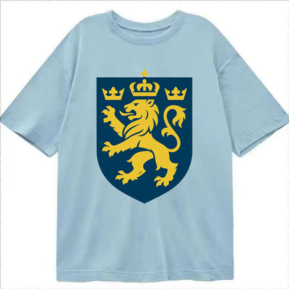 Sweden Three Crowns Emblem  - Classic T-shirt - Light Blue
