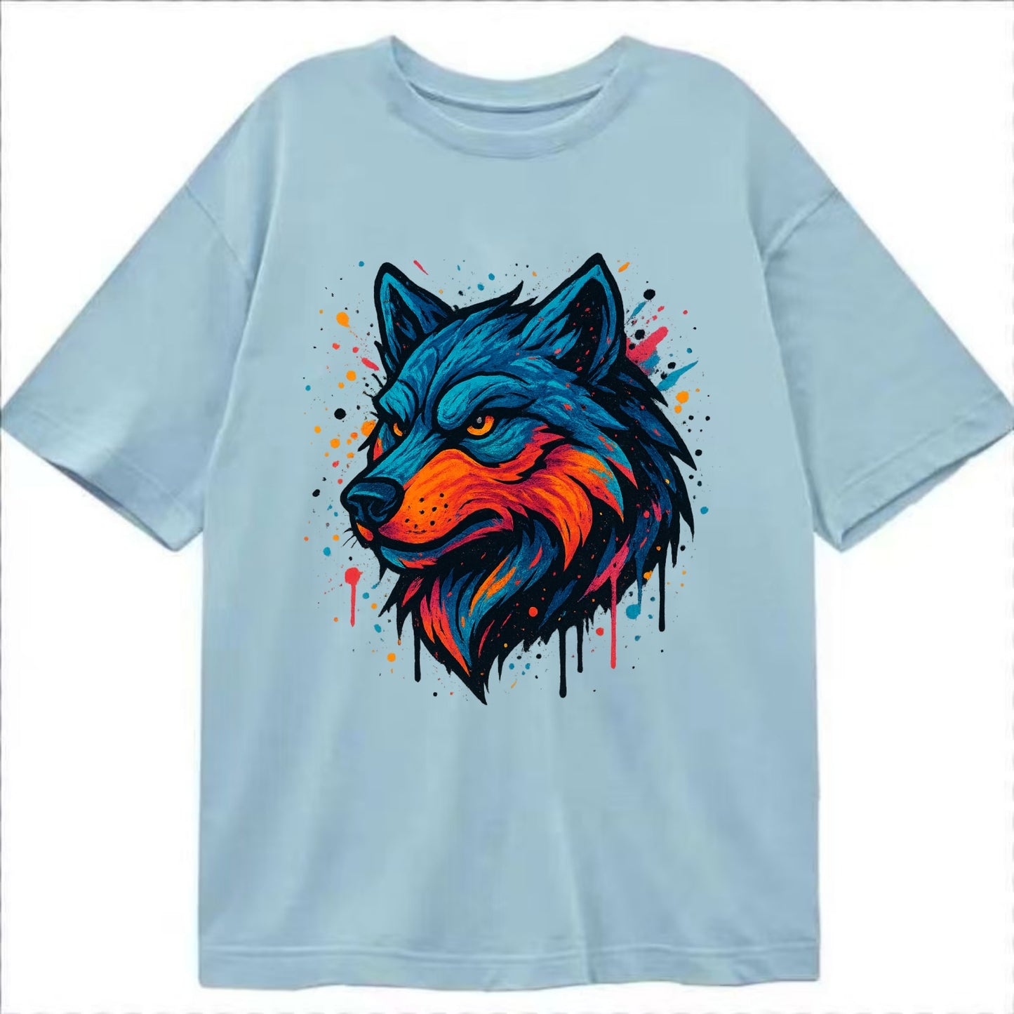 Velvet Wolf Royal  - Classic T-shirt - Light Blue