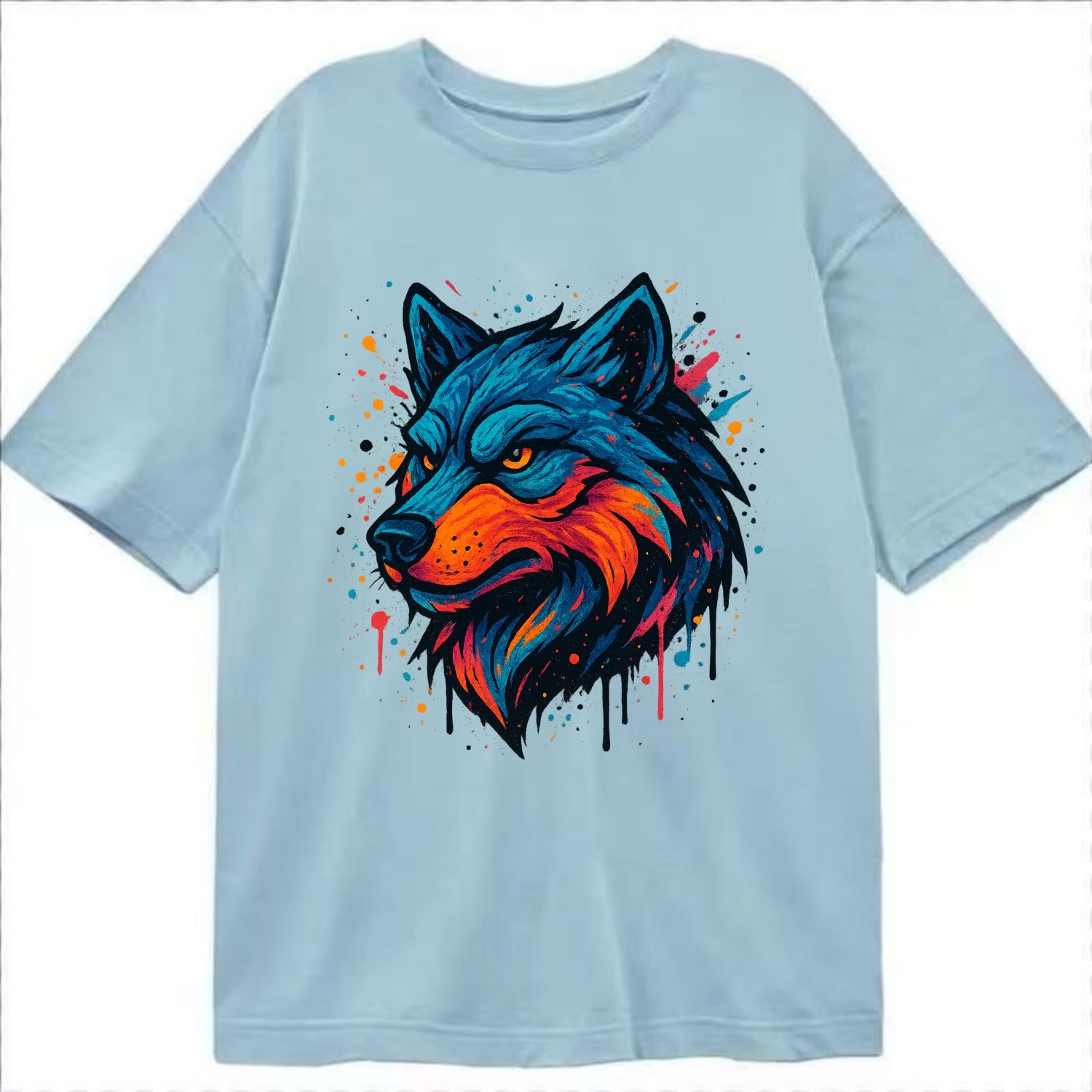 Velvet Wolf Royal  - Classic T-shirt - Light Blue