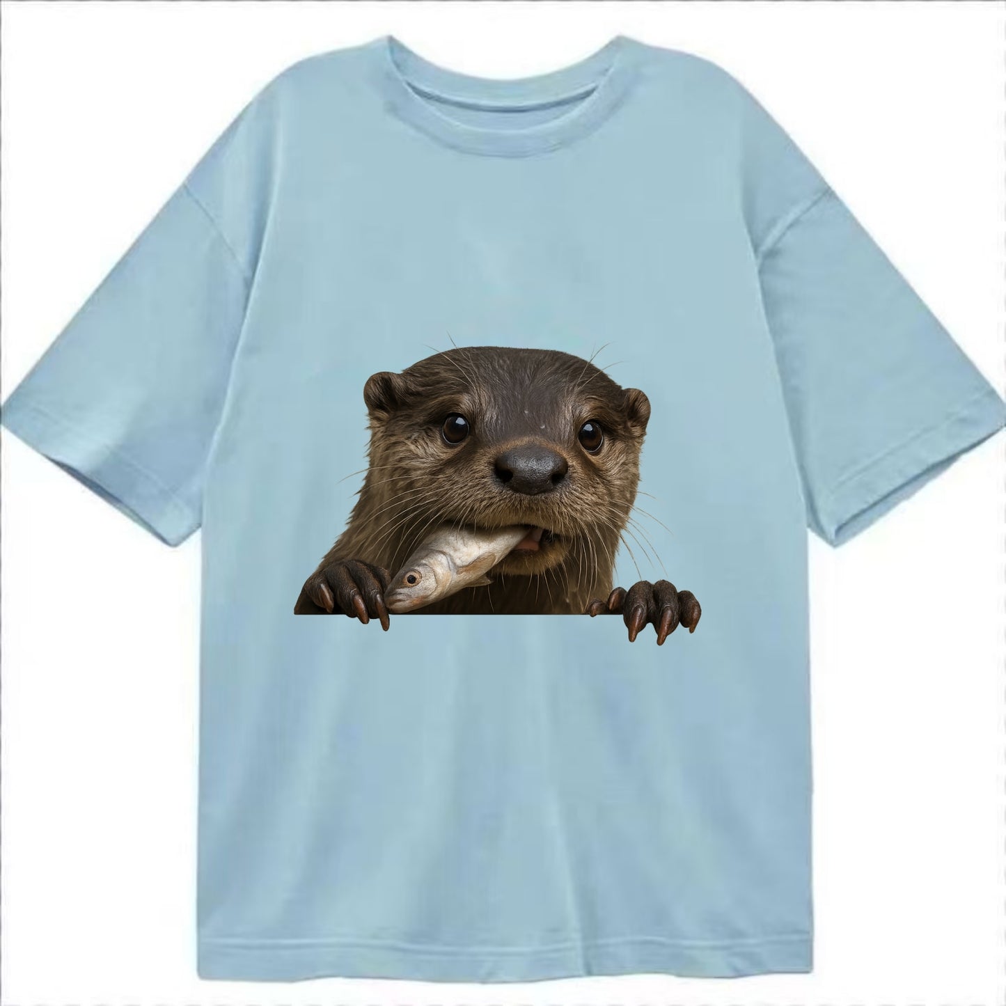 River Otter  - Classic T-shirt - Light Blue