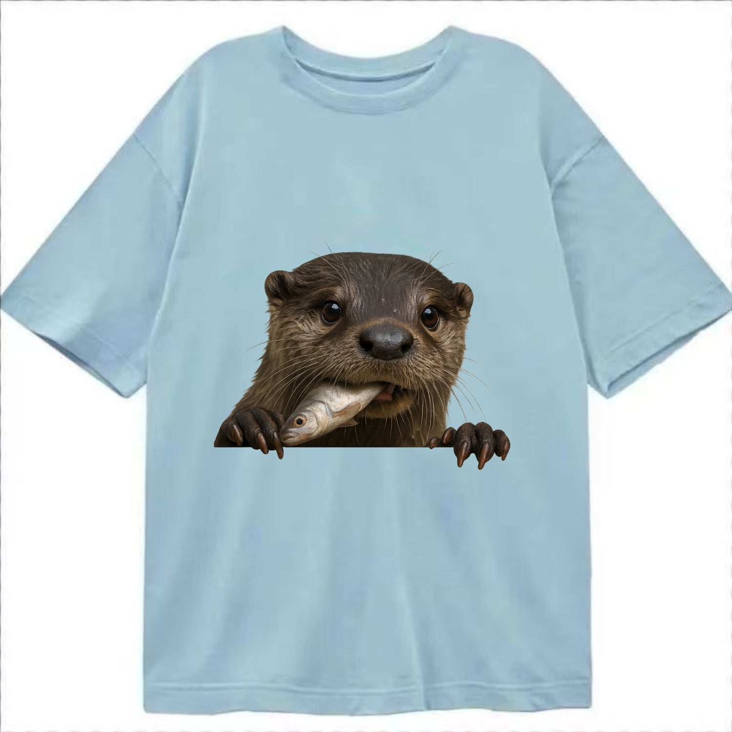River Otter  - Classic T-shirt - Light Blue