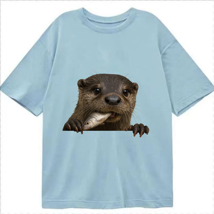 River Otter  - Classic T-shirt - Light Blue