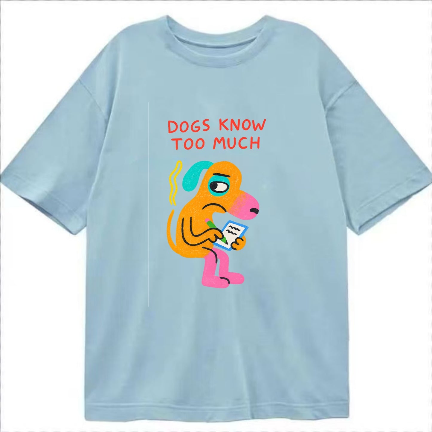 CATS OWN YOU | Cat on throne pointing down - Classic T-shirt - Light Blue