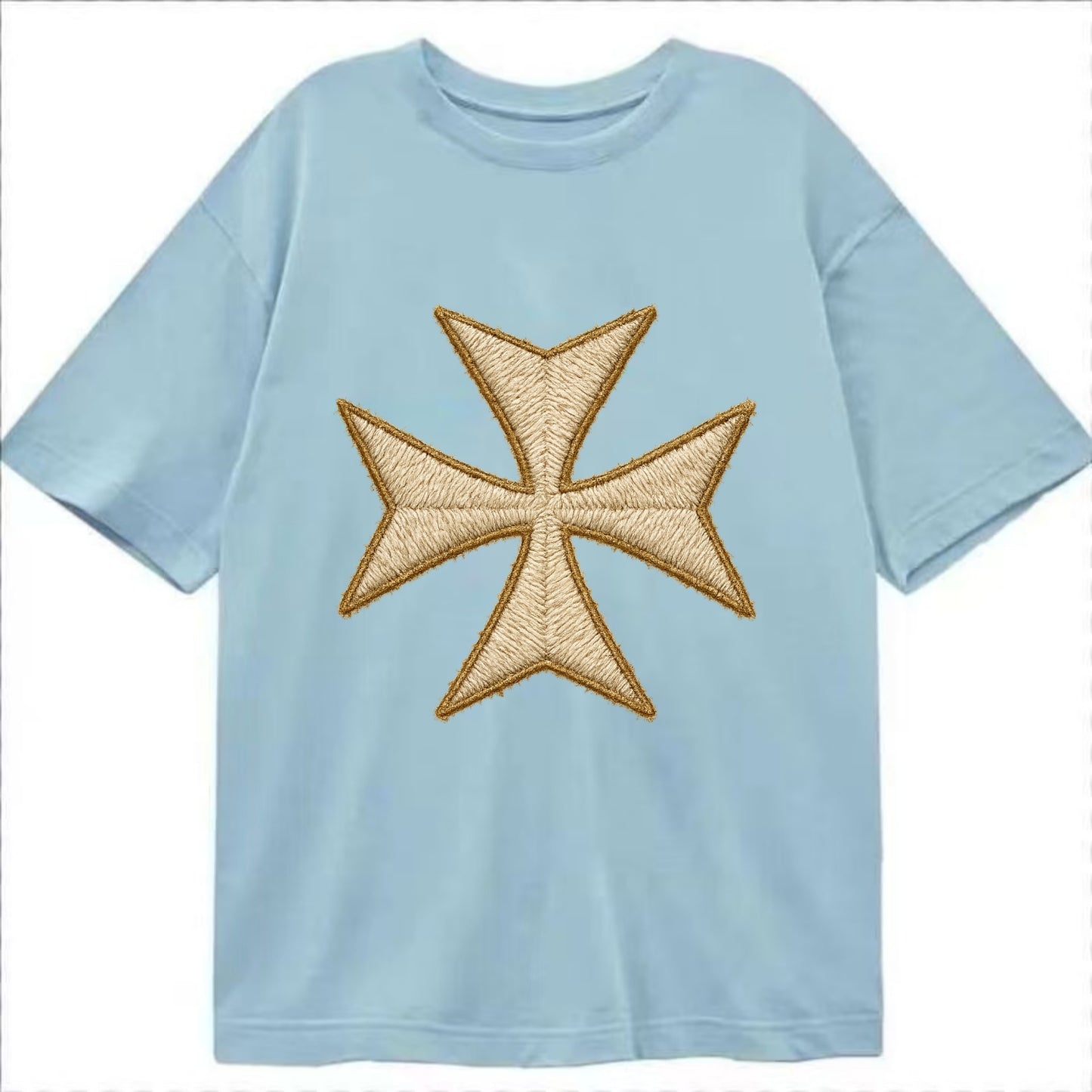 Hospitaller Cross  - Classic T-shirt - Light Blue