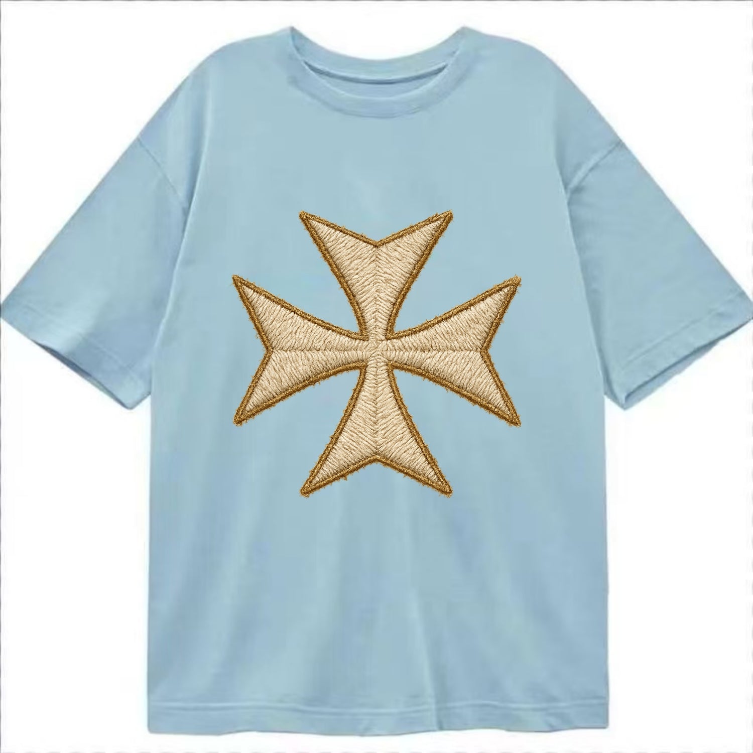 Hospitaller Cross  - Classic T-shirt - Light Blue