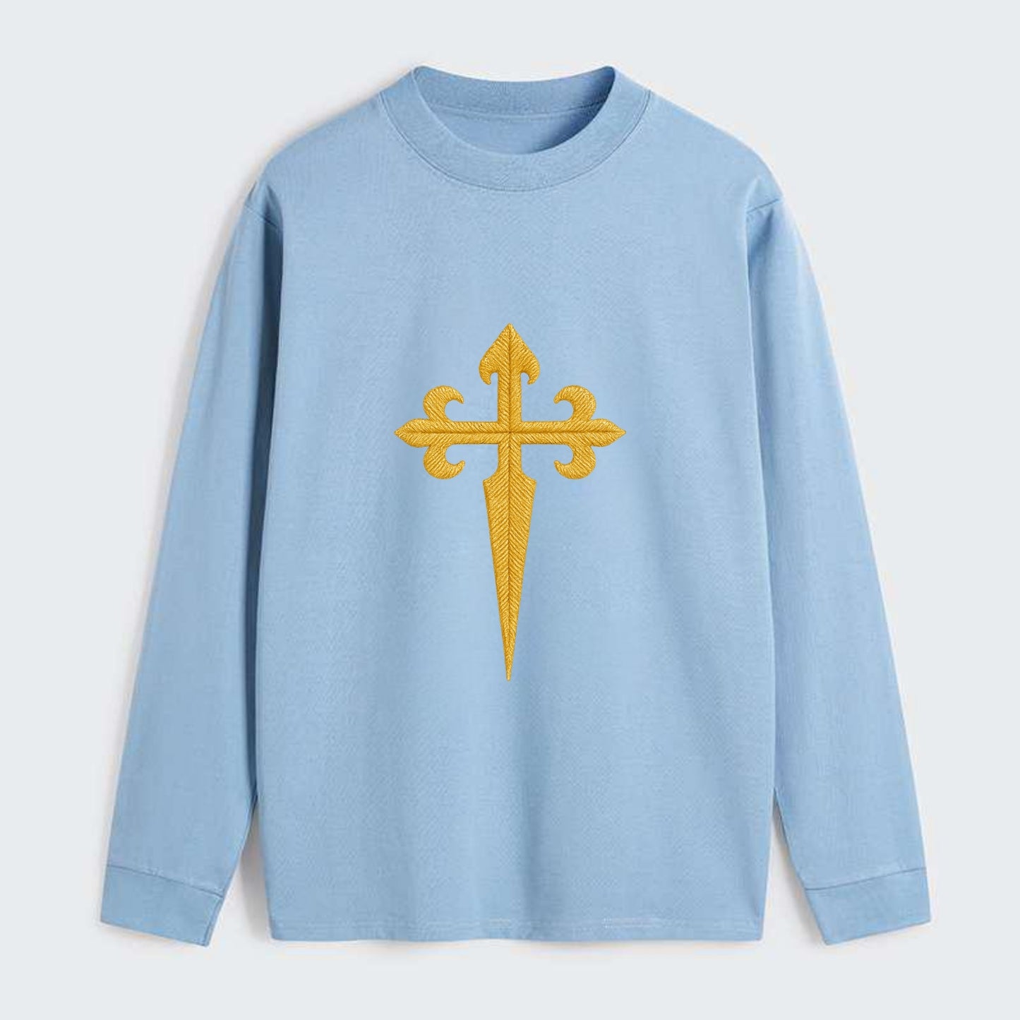 Order Of Santiago Cross - Classic Long Sleeve Shirt - Light Blue