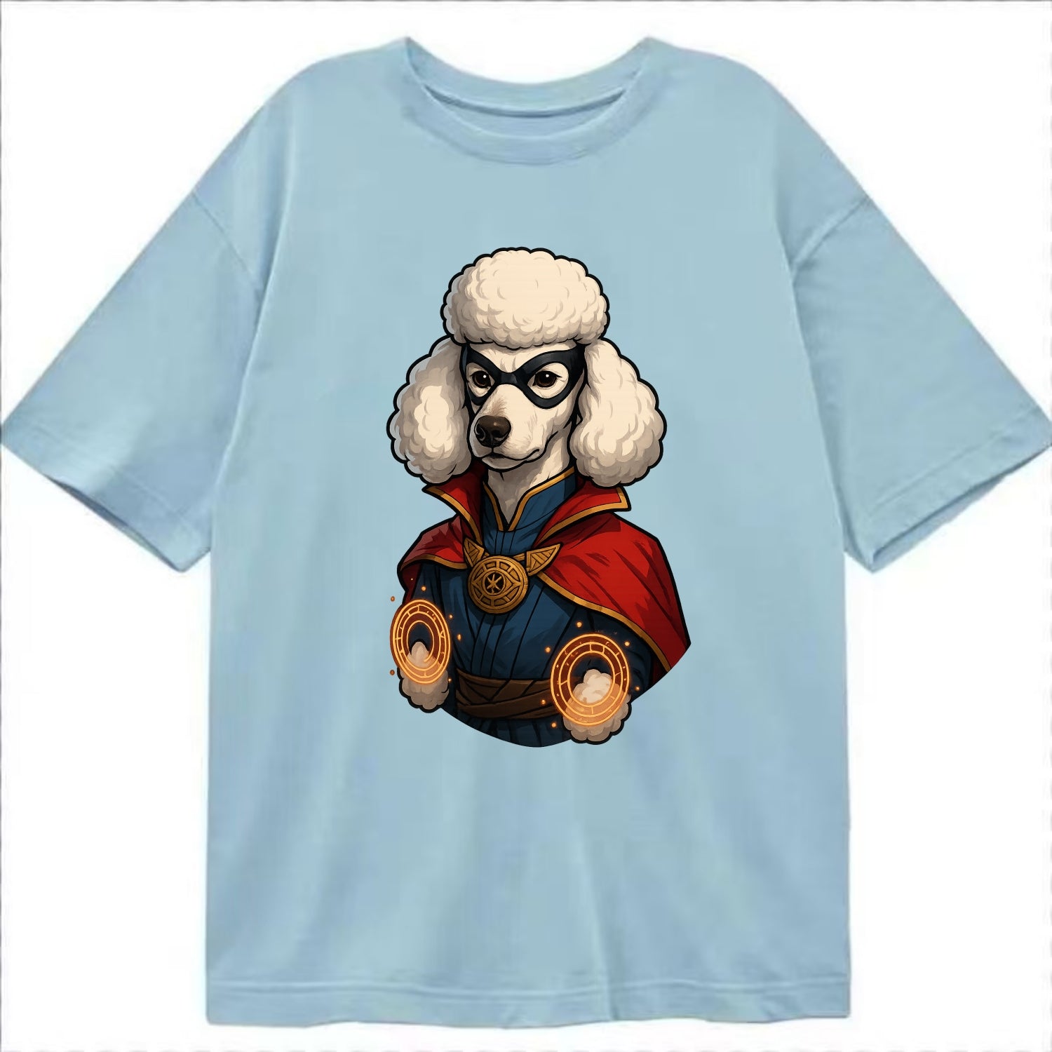Poodle Doctor Strange  - Classic T-shirt - Light Blue