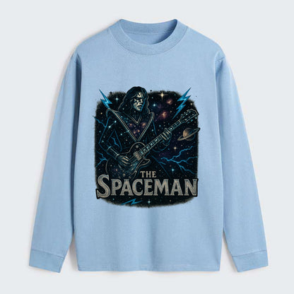 Spaceman Constellation - Classic Long Sleeve Shirt - Light Blue