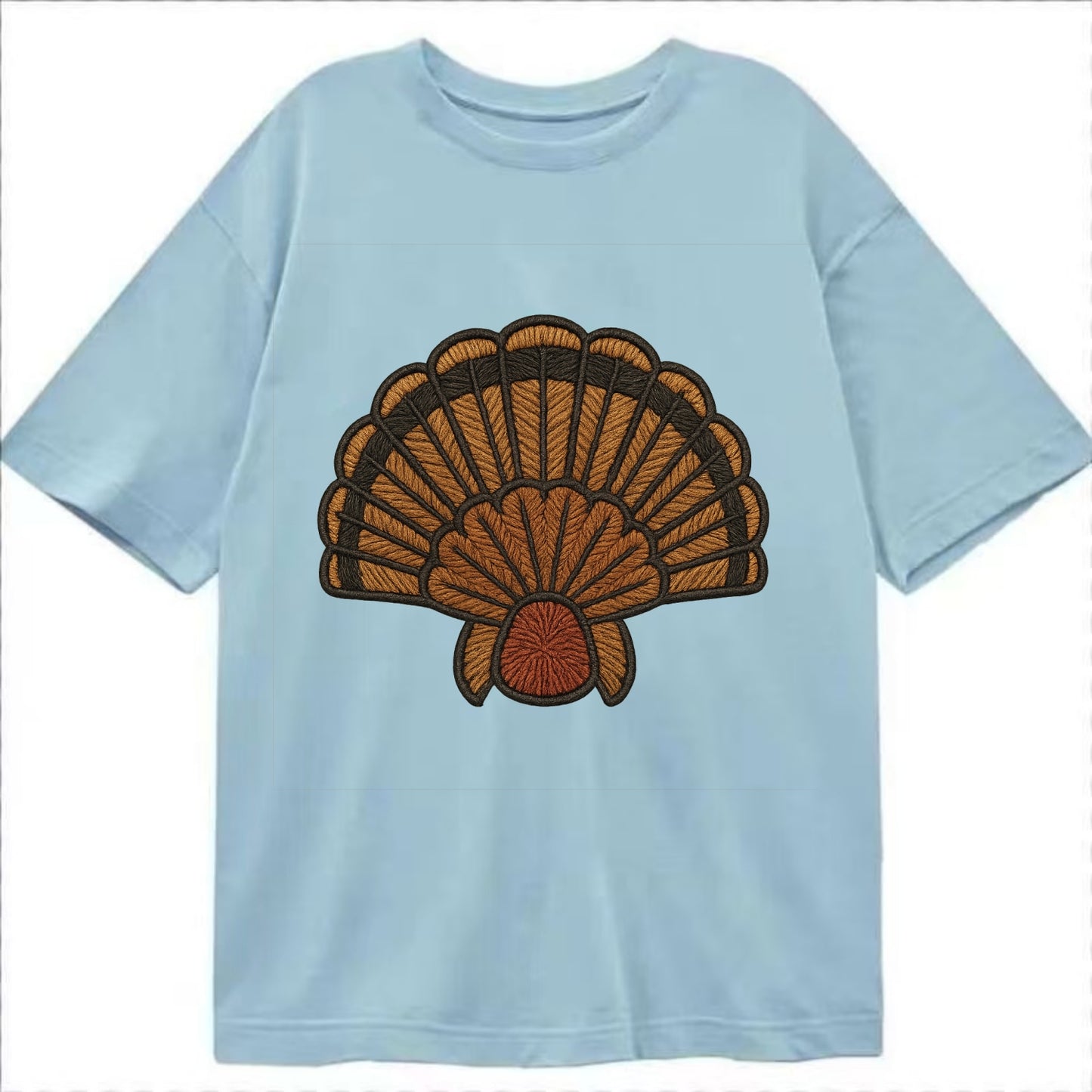 Turkey Feather  - Classic T-shirt - Light Blue