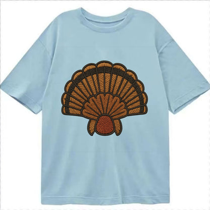 Turkey Feather  - Classic T-shirt - Light Blue