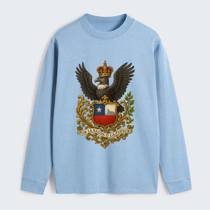 Chile Andean Condor Emblem - Classic Long Sleeve Shirt - Light Blue