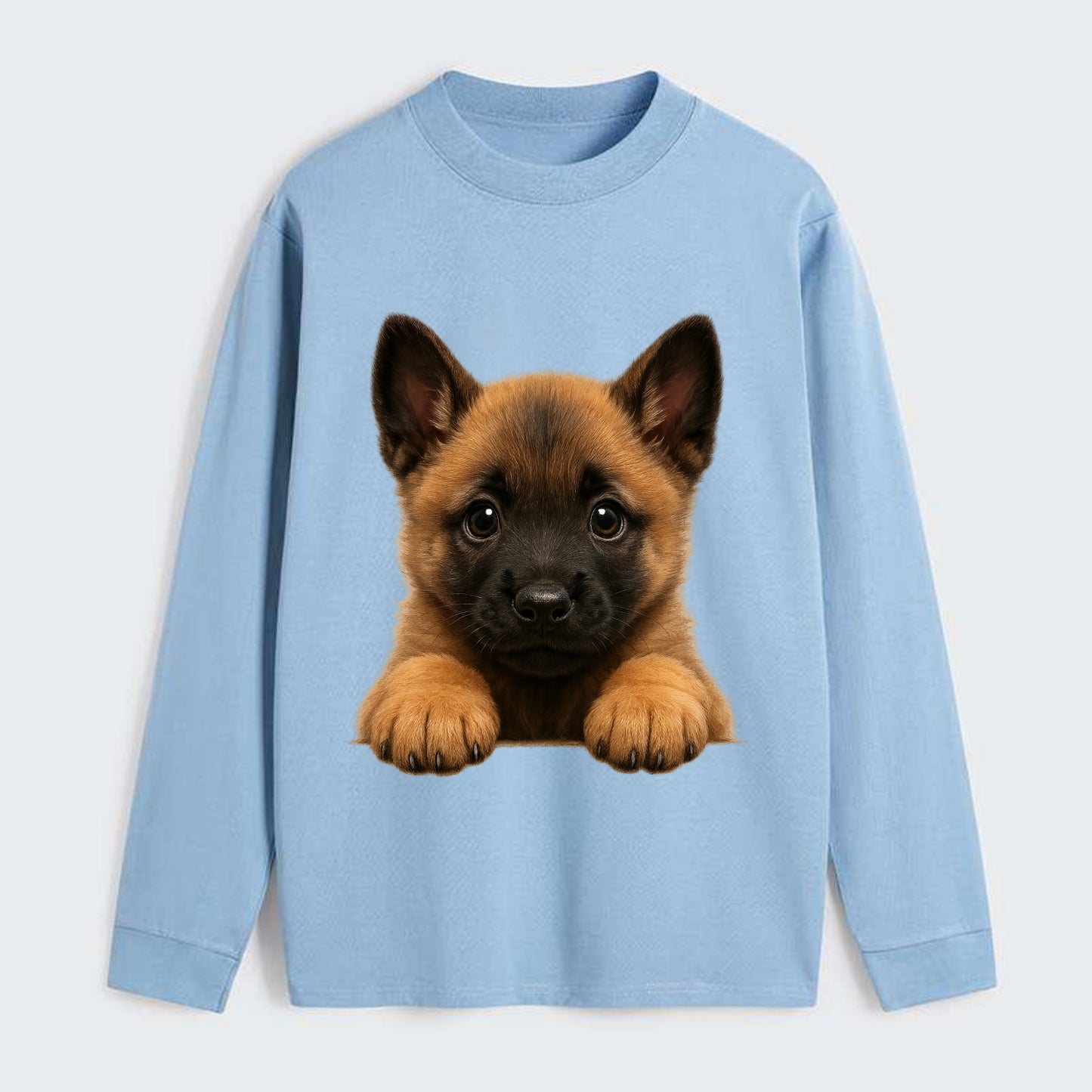 Belgian Malinois  - Classic Long Sleeve Shirt - Light Blue