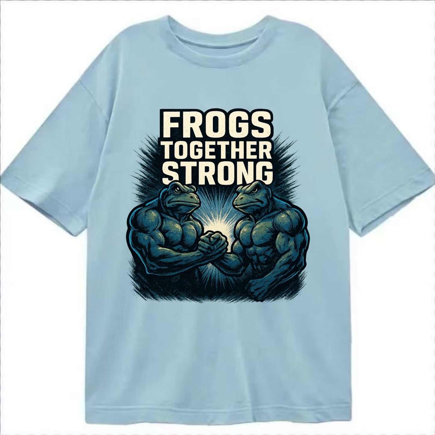 Frogs Together Strong 4 - Classic T-shirt - Light Blue