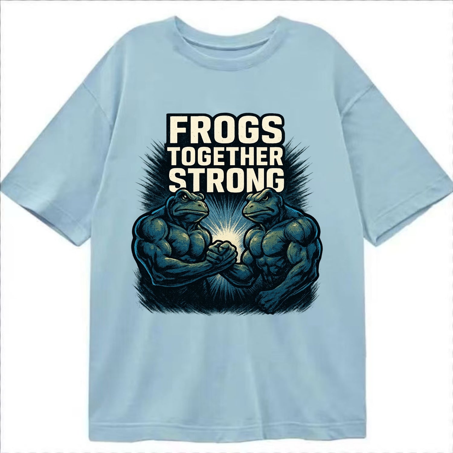 Frogs Together Strong 4 - Classic T-shirt - Light Blue