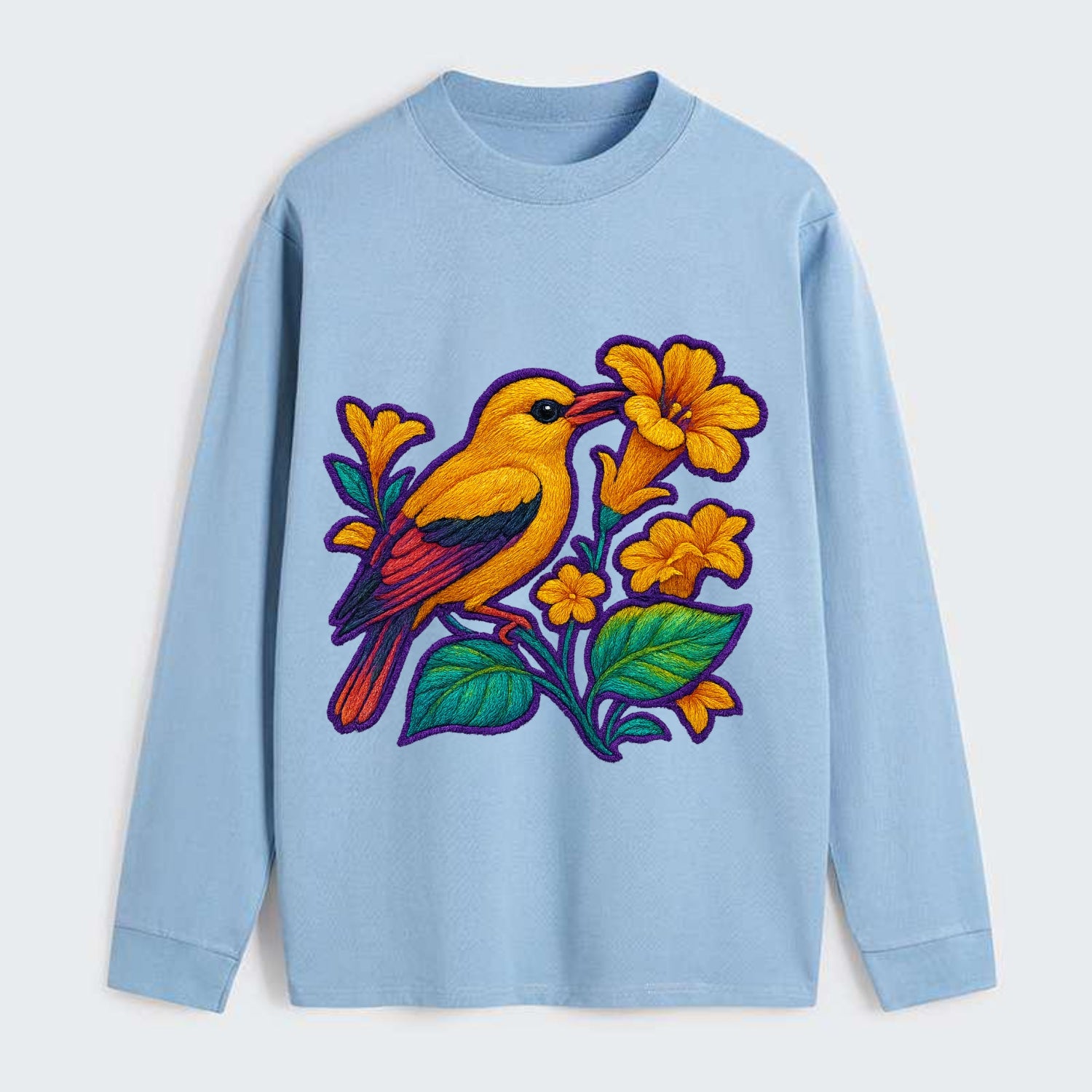 Golden Oriole - Classic Long Sleeve Shirt - Light Blue