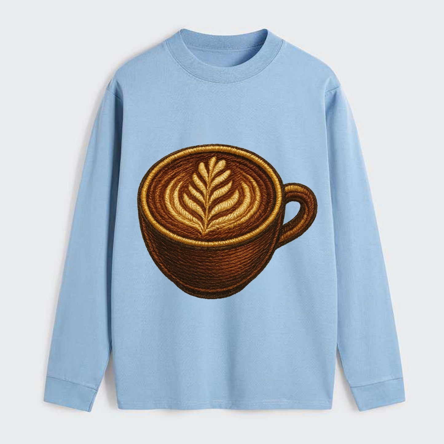 Latte Art  - Classic Long Sleeve Shirt - Light Blue