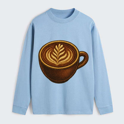 Latte Art  - Classic Long Sleeve Shirt - Light Blue