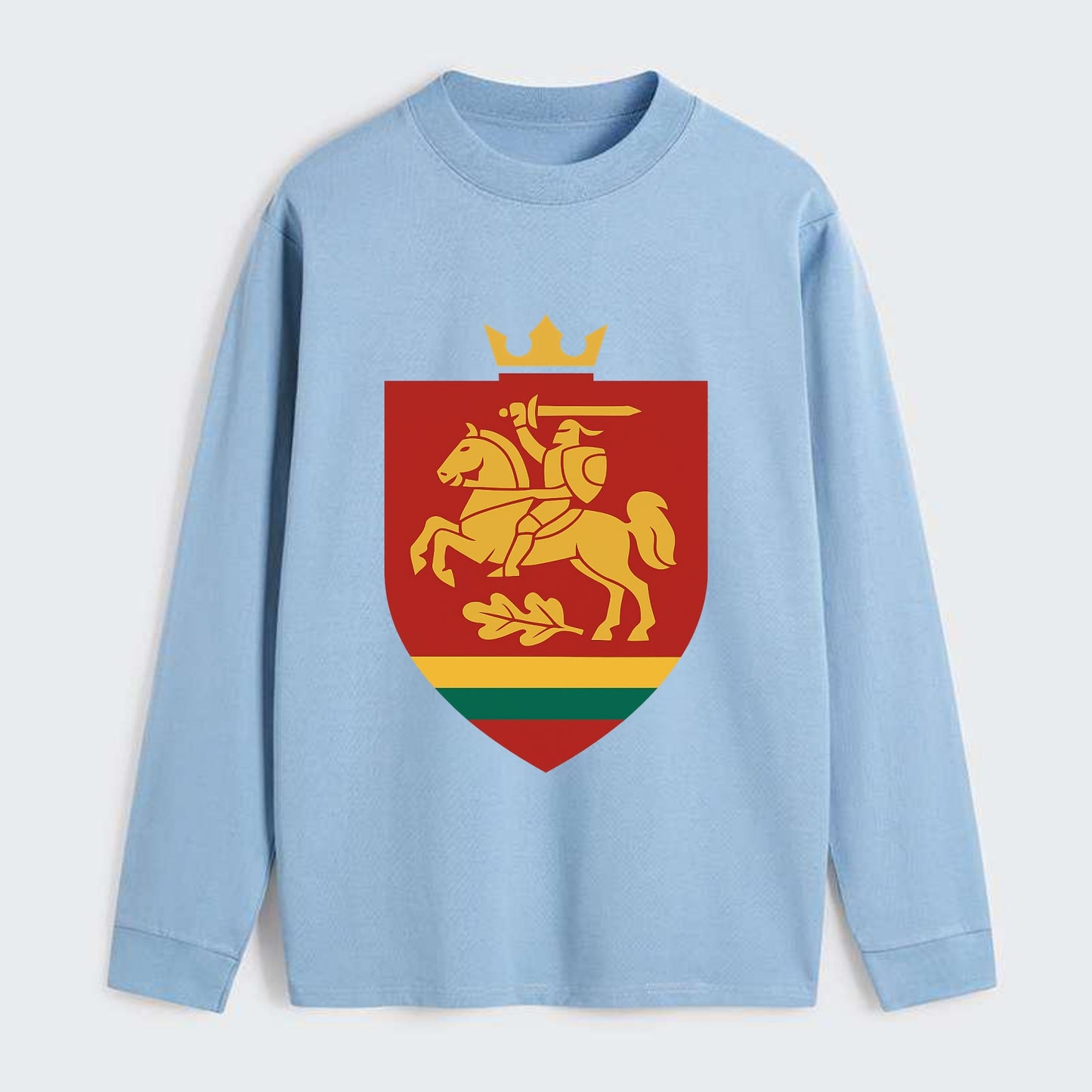 Lithuania Royal Logo  - Classic Long Sleeve Shirt - Light Blue
