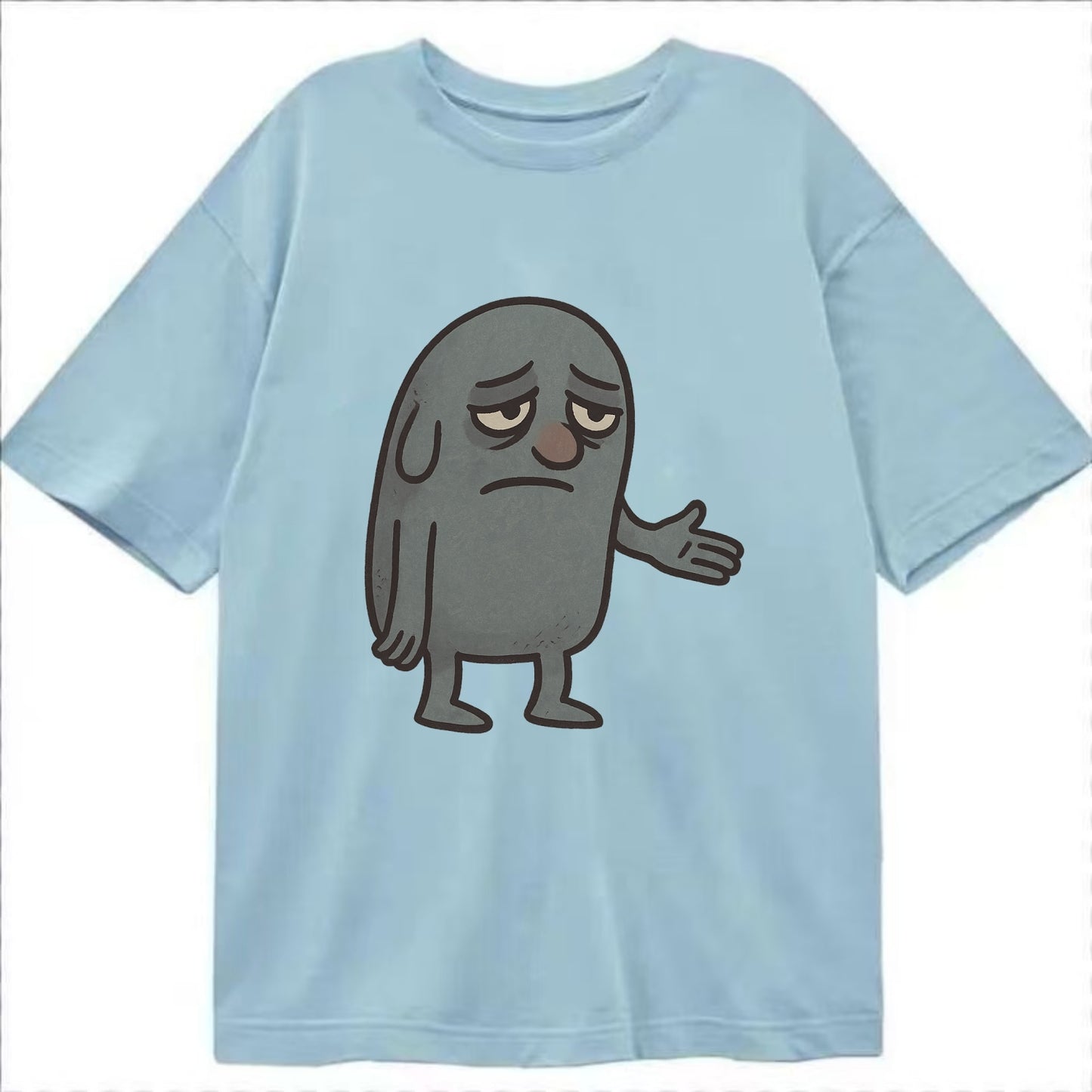 FOLLOWERS ARE GHOSTS | Transparent crowd following nobody - Classic T-shirt - Light Blue