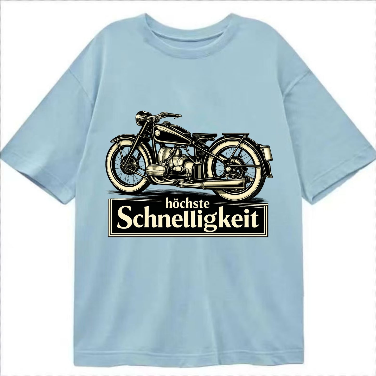 German Speed Motorcycle - Classic T-shirt - Light Blue