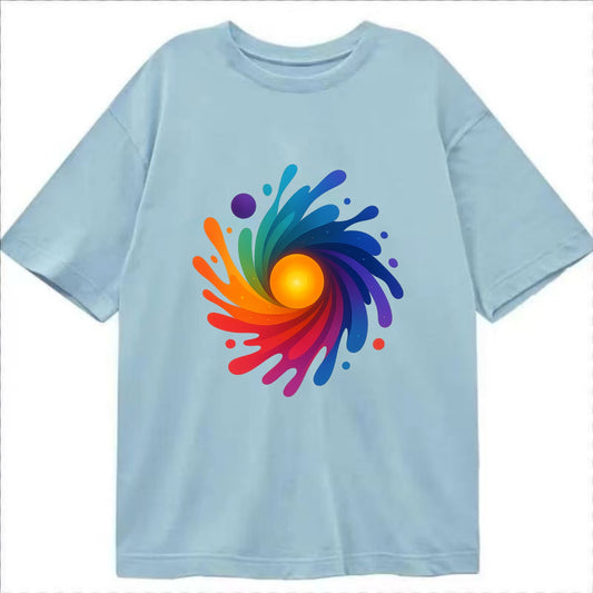 Big Bang Palette - Explosion of paint co - Classic T-shirt - Light Blue