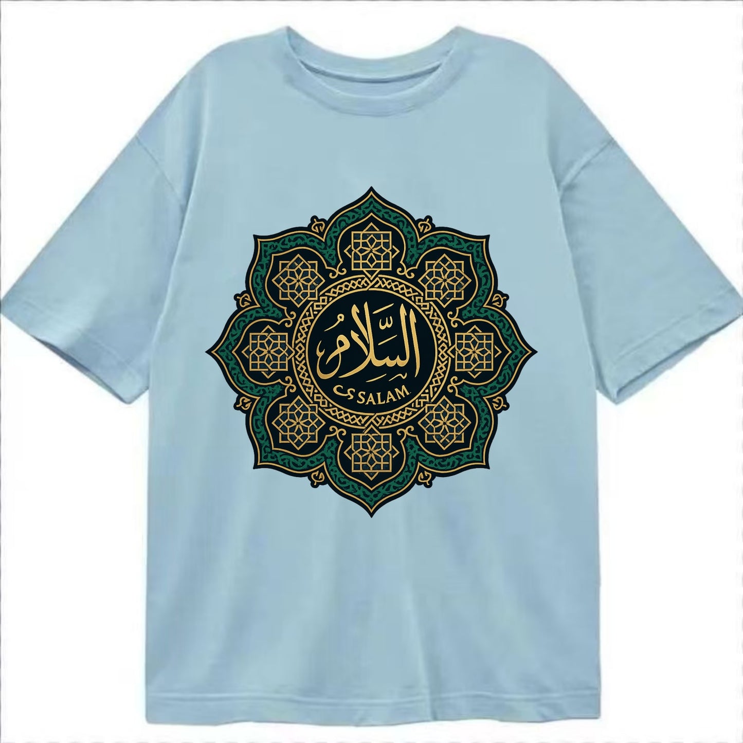 As-Salam Mandala - Classic T-shirt - Light Blue
