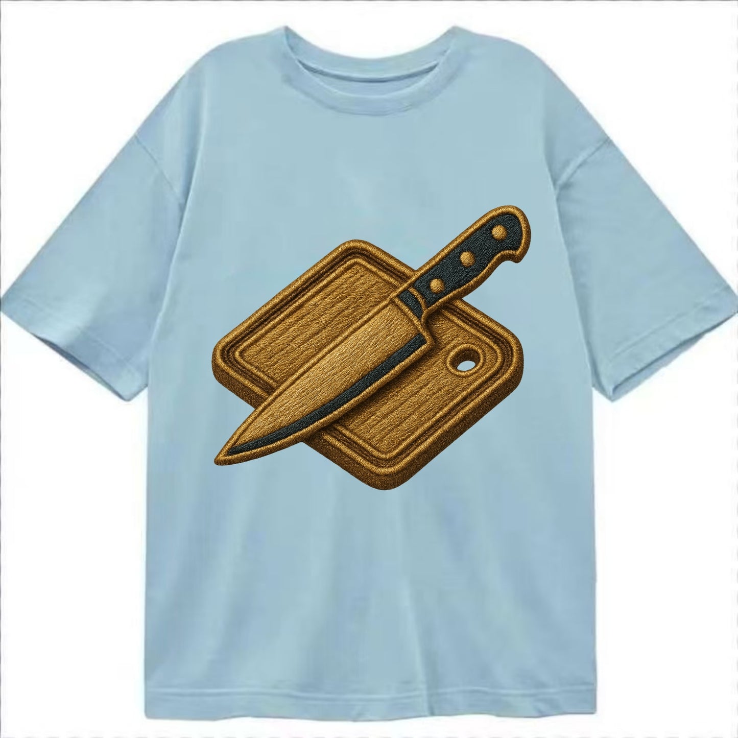 Chef knife with cutting board - culinary enthusiast - Classic T-shirt - Light Blue