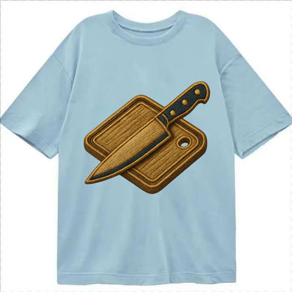 Chef knife with cutting board - culinary enthusiast - Classic T-shirt - Light Blue
