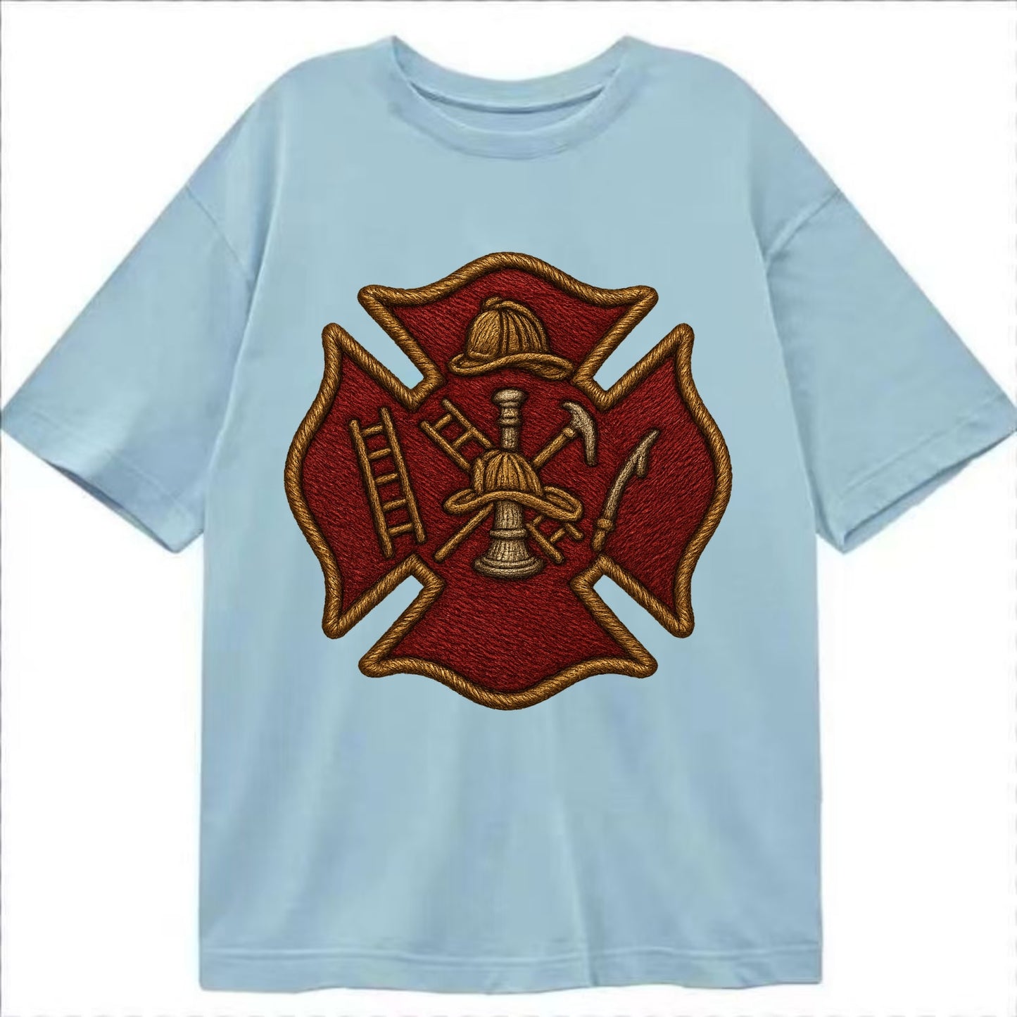 Maltese Cross  - Classic T-shirt - Light Blue